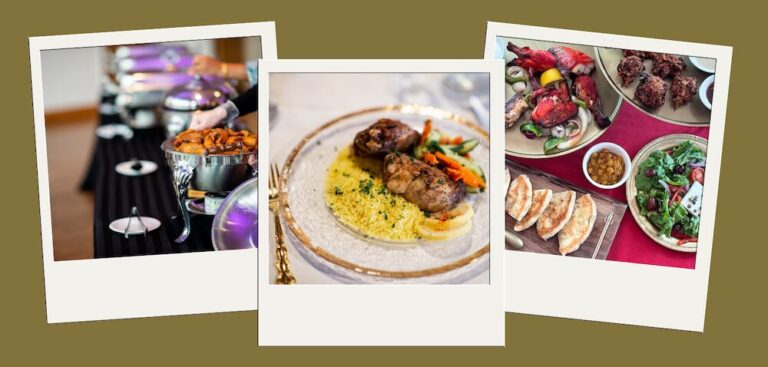 Catering styles: buffet, plated, stations